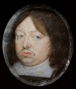 Portrait miniature de Charles X, roi de Suède 1655-1660 - Alexander Cooper