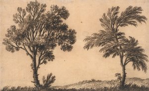 Étude de deux saules - Alexander Cozens
