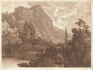 Un second dessin fait à partir de la même tache - Alexander Cozens and William Pether
