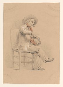 Homme assis dans une chaise versant un verre