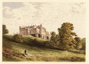 Château de Lambton, Comté de Durham, Angleterre (gravure)