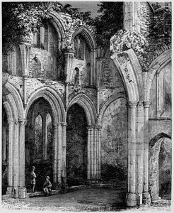Arches dans le transept sud, abbaye de Netley, vers 1880, 1897