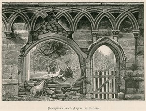 Porte et arche du chœur de Bolton Priory - Alexander Francis Lydon