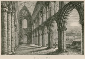 Abbaye de Jedburgh, Nef, vue vers l