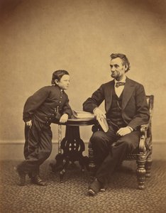 Abraham Lincoln et son fils Thomas (Tad)