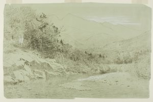Rivière avec montagnes au loin