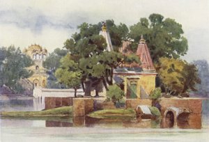 Un Temple dans le Réservoir à Thanesar