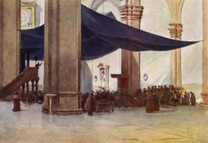 Florence, Intérieur du Duomo pendant la Prédication de Carême