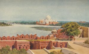 Le Taj depuis le Fort, Agra, c1880 1905