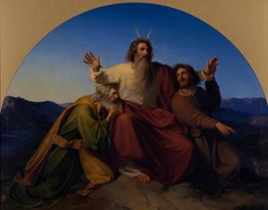 Moïse, Aaron et Hur, 1837