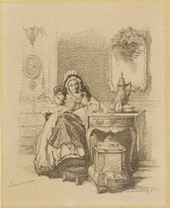 Vieille dame lisant