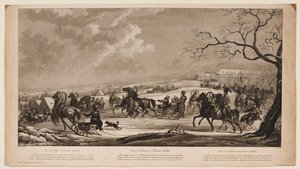 Course de traîneaux à Krasny Kabachok Petite Taverne Rouge, 1814