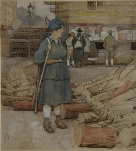 Une femme milicienne, 1920