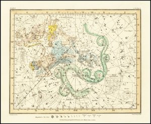1822 - Alexander Jamieson - Ursa Minor - Petite Ourse montrant aussi Cassiopée, Draco et Céphée - Alexander Jamieson