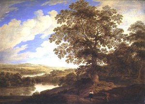 Un vaste paysage fluvial boisé