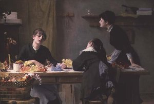 Travailleurs de fleurs artificielles - Alexander Mann