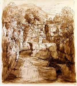 Les chutes de Bracklinn, Perthshire, vers 1810 - Alexander Nasmyth