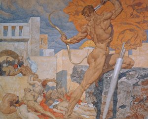 Apollon envoyant les flèches de la peste