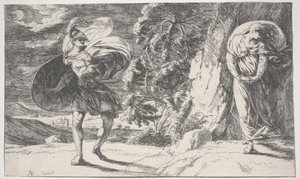 Fingal rencontre Carbon Carglass, première impression vers 1773 (eau-forte)