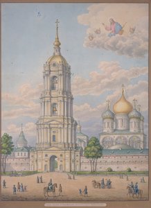 Le Nouveau Monastère du Sauveur à Moscou, 1851 - Alexander Sergeyevich Kutepov