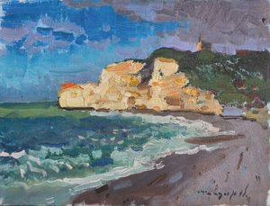 Vagues sur les falaises côtières - Alexander Shandor
