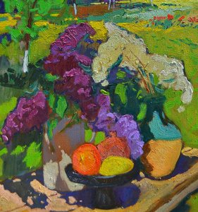 Lilas et fruits baignés de soleil - Alexander Shandor