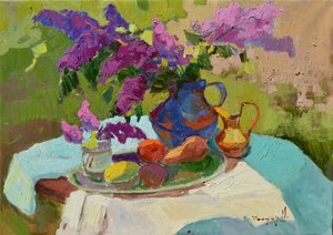 Nature morte au lilas ensoleillé - Alexander Shandor