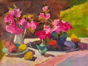 Nature morte florale éclatante - Alexander Shandor