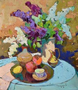 Nature morte aux lilas éclatants - Alexander Shandor