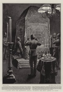 Un devoir sacré pour la police mahométane, gardant le Saint Tapis au Caire - Alexander Stuart Boyd