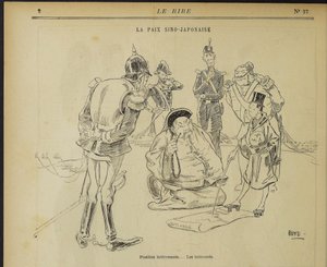 La paix sino-japonaise, Position intéressante. Les intéressés. De : Le Rire, 11 mai 1895, 1895 - Alexander Stuart Boyd