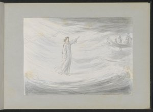 Christ marchant sur l