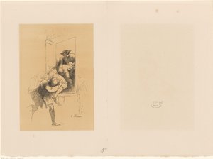 Homme soulevé dans une calèche