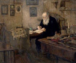 Portrait de Léon Tolstoï - Alexander Viktorovich Moravov