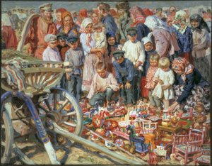 Vendeuse de jouets à la foire - Alexander Viktorowitsch Morawow