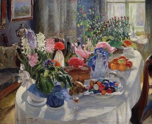 Table de Pâques - Alexander Vladimirovich Makovsky