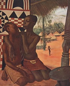 Titi et Naranghe, filles du chef Eki Bondo (Haut Ouelle) (L