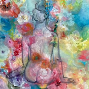 Sérénité florale et nude - Alexandra Higgins