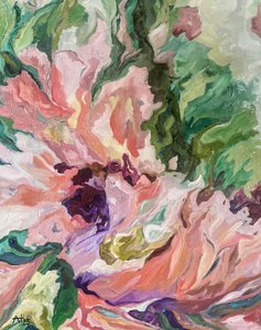 Abstrait floral éclatant - Alexandra Higgins