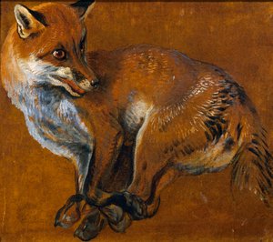 Renard aux pattes liées, par Alexandre-François Desportes, France