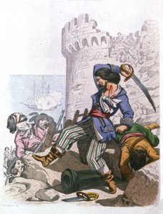 Grammont, pirate français, vers 1850 - Alexandre (after) Debelle