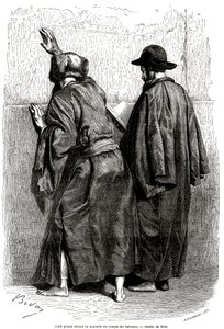 Juifs priant devant le mur de Salomon, à Jérusalem - Alexandre Bida