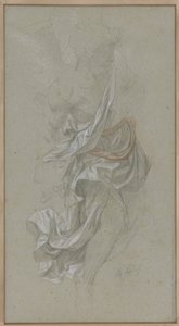 Étude de draperie pour Un Ange assistant Dieu le Père, dans Le Paradis Perdu - Alexandre Cabanel