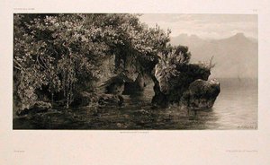 Bords du Lac de Genéve - Alexandre Calame