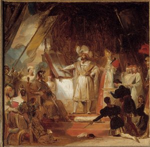 François Ier armé chevalier par Bayard (16e siècle) - Alexandre Evariste Fragonard