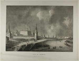 Vue du Kremlin depuis le pont de pierre - Alexandre Evariste Fragonard