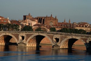 Pont-Neuf sur la Garonne, Toulouse, Midi-Pyrénées, France - Nicolas Toussaint Charlet