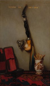 Nature morte avec pipe et allumettes