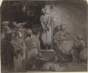 Le marché aux esclaves [recto] - Alexandre Gabriel Decamps