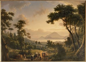 Vue de la côte de Posillipo, Royaume de Naples